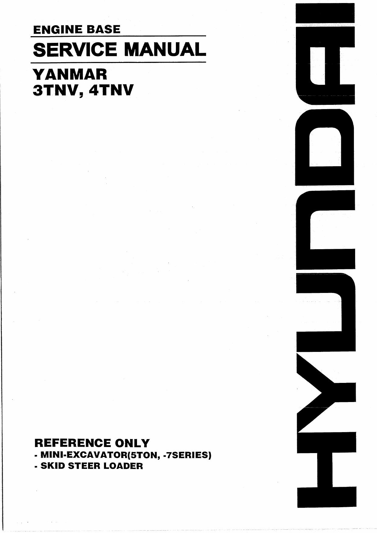 3TNV 4TNV YANMAR SERVICE MANUAL